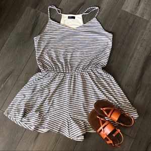 GAP Navy Striped Romper Sz XL *NWT*